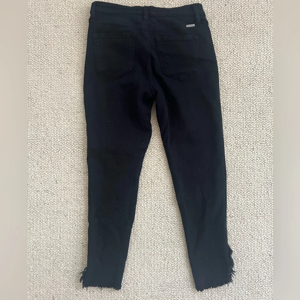Black Distressed Jeans - Picture 4 of 5